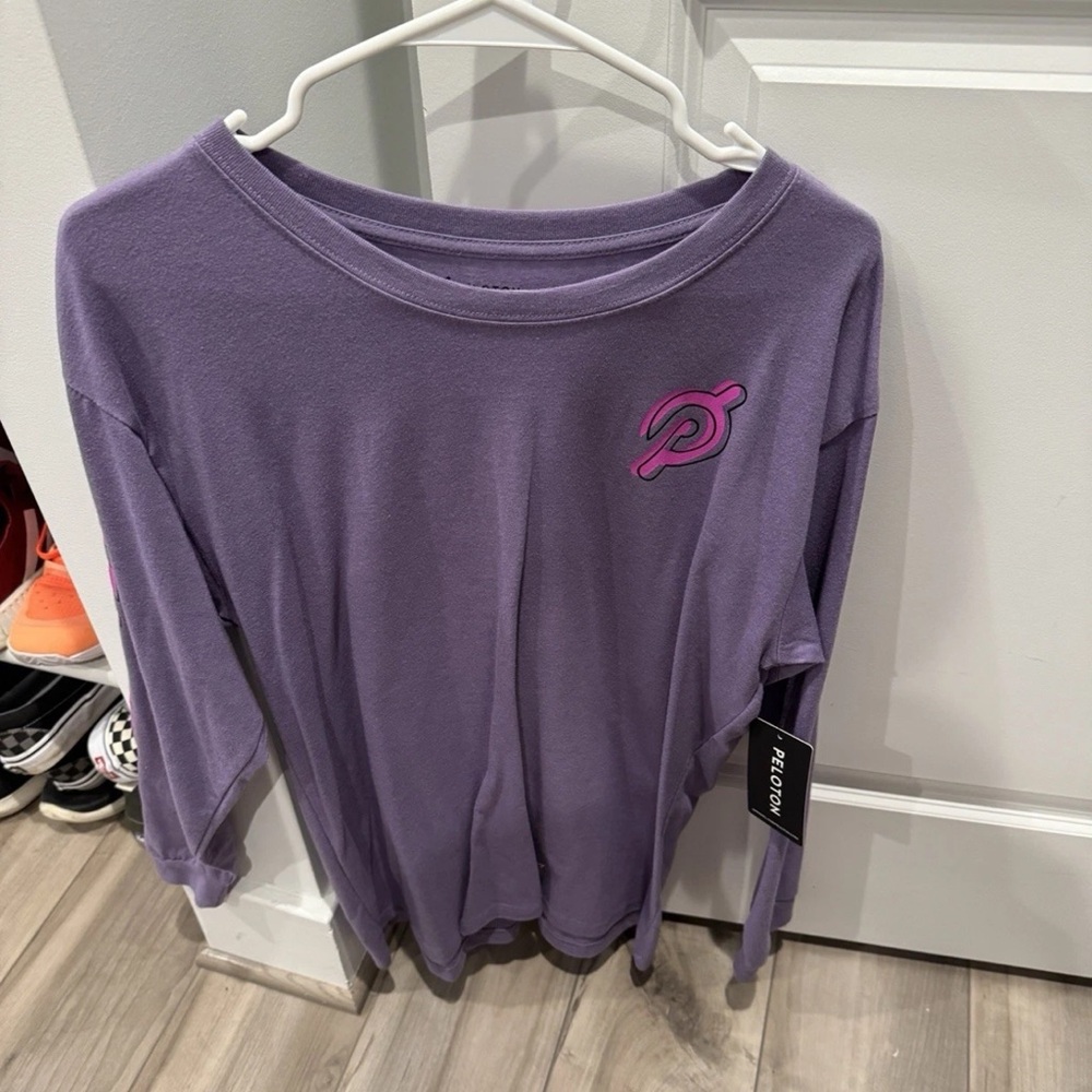 Peloton Purple Oversized Long Sleeve - NWT - Small